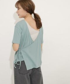 SENSE OF PLACE by URBAN RESEARCH / センスオブプレイス バイ アーバンリサーチ Tシャツ | オーガニックコットンバックカシュクールトップ