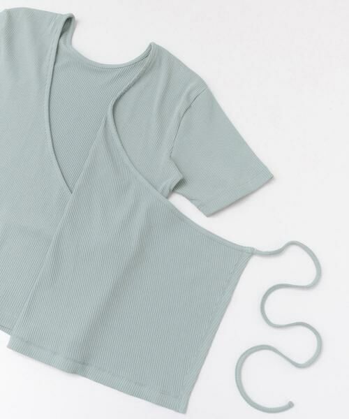 SENSE OF PLACE by URBAN RESEARCH / センスオブプレイス バイ アーバンリサーチ Tシャツ | オーガニックコットンバックカシュクールトップ | 詳細8