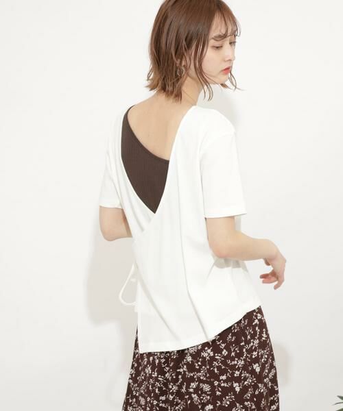 SENSE OF PLACE by URBAN RESEARCH / センスオブプレイス バイ アーバンリサーチ Tシャツ | オーガニックコットンバックカシュクールトップ | 詳細10