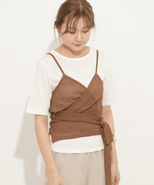 SENSE OF PLACE by URBAN RESEARCH / センスオブプレイス バイ アーバンリサーチ ニット・セーター | カシュクールアンサンブルトップ | 詳細1