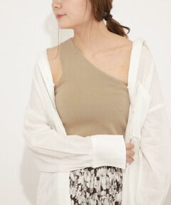 SENSE OF PLACE by URBAN RESEARCH / センスオブプレイス バイ アーバンリサーチ ニット・セーター | ワンショルダーコンパクトトップ