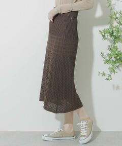 SENSE OF PLACE by URBAN RESEARCH / センスオブプレイス バイ アーバンリサーチ スカート | クロシェニットスカート