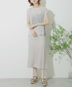 SENSE OF PLACE by URBAN RESEARCH / センスオブプレイス バイ アーバンリサーチ スカート | クロシェニットスカート