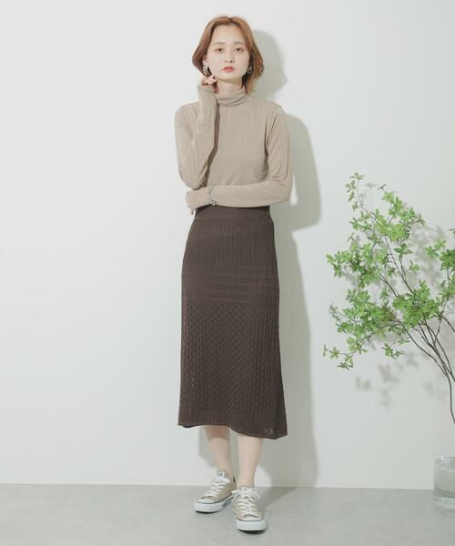 SENSE OF PLACE by URBAN RESEARCH / センスオブプレイス バイ アーバンリサーチ スカート | クロシェニットスカート | 詳細8