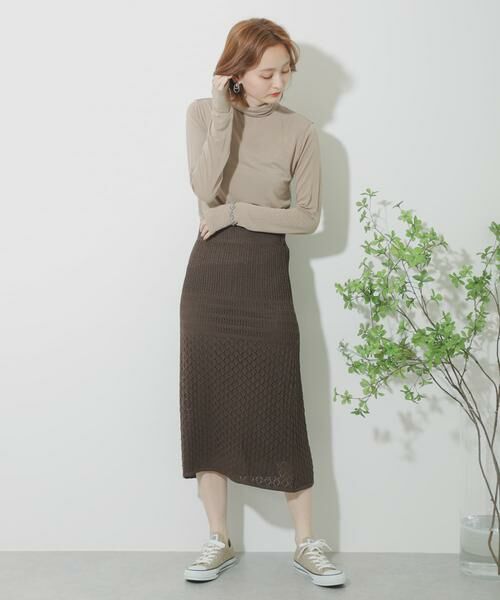 SENSE OF PLACE by URBAN RESEARCH / センスオブプレイス バイ アーバンリサーチ スカート | クロシェニットスカート | 詳細9