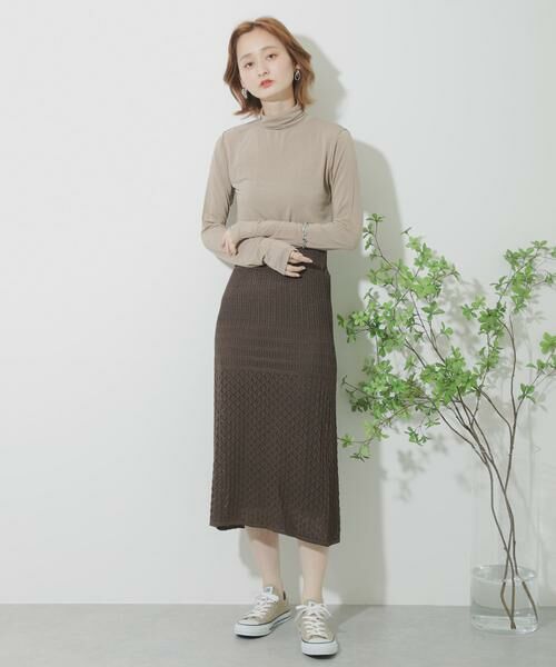 SENSE OF PLACE by URBAN RESEARCH / センスオブプレイス バイ アーバンリサーチ スカート | クロシェニットスカート | 詳細10