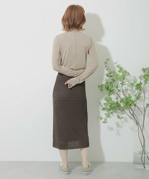 SENSE OF PLACE by URBAN RESEARCH / センスオブプレイス バイ アーバンリサーチ スカート | クロシェニットスカート | 詳細13