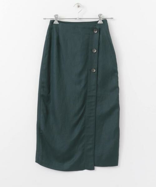 SENSE OF PLACE by URBAN RESEARCH / センスオブプレイス バイ アーバンリサーチ スカート | リネンレーヨン ラップスカート | 詳細14