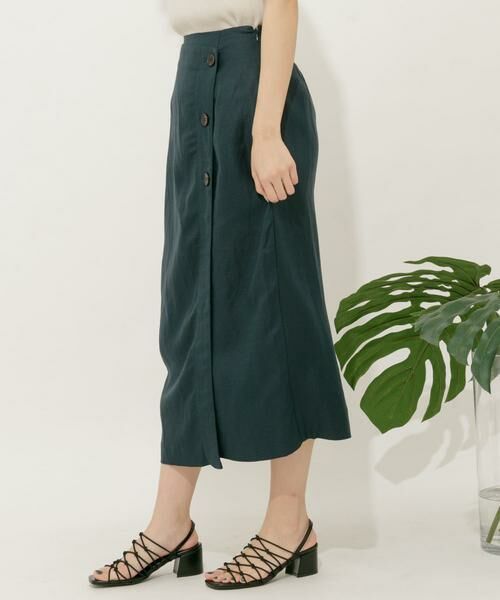 SENSE OF PLACE by URBAN RESEARCH / センスオブプレイス バイ アーバンリサーチ スカート | リネンレーヨン ラップスカート | 詳細9