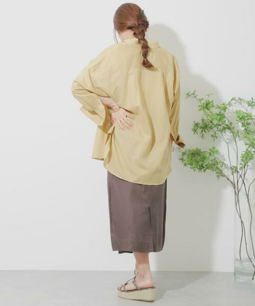 SENSE OF PLACE by URBAN RESEARCH / センスオブプレイス バイ アーバンリサーチ スカート | リネンレーヨン ラップスカート | 詳細17