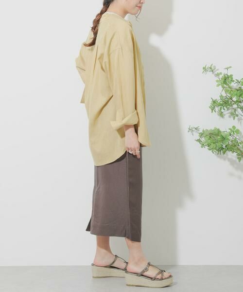 SENSE OF PLACE by URBAN RESEARCH / センスオブプレイス バイ アーバンリサーチ スカート | リネンレーヨン ラップスカート | 詳細19