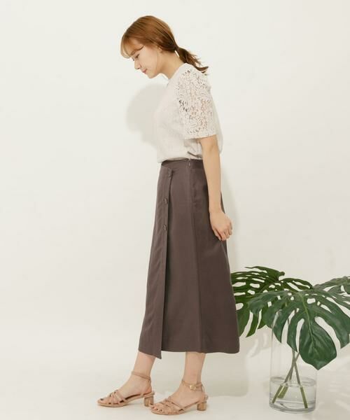 SENSE OF PLACE by URBAN RESEARCH / センスオブプレイス バイ アーバンリサーチ スカート | リネンレーヨン ラップスカート | 詳細21