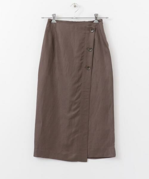 SENSE OF PLACE by URBAN RESEARCH / センスオブプレイス バイ アーバンリサーチ スカート | リネンレーヨン ラップスカート | 詳細23