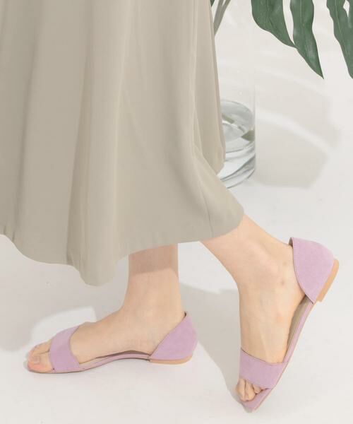 SENSE OF PLACE by URBAN RESEARCH/センスオブプレイス バイ アーバンリサーチ ワンバンドフラットサンダル ラベンダー S