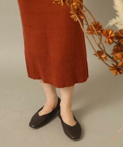 SENSE OF PLACE by URBAN RESEARCH / センスオブプレイス バイ アーバンリサーチ バレエシューズ | スクエアトウVカットフラットシューズ