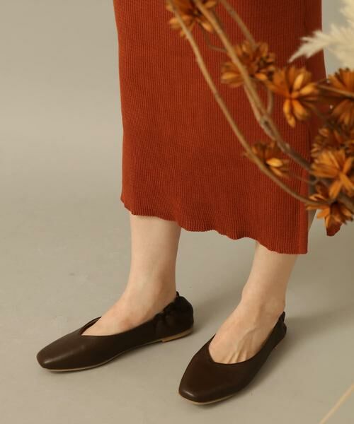 SENSE OF PLACE by URBAN RESEARCH / センスオブプレイス バイ アーバンリサーチ バレエシューズ | スクエアトウVカットフラットシューズ | 詳細1
