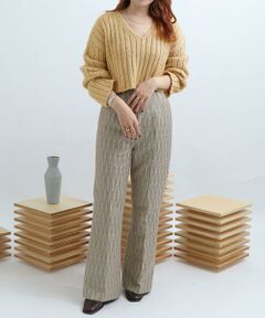 SENSE OF PLACE by URBAN RESEARCH / センスオブプレイス バイ アーバンリサーチ ニット・セーター | クロップドメランジセーター