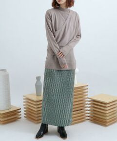 SENSE OF PLACE by URBAN RESEARCH / センスオブプレイス バイ アーバンリサーチ ニット・セーター | リブハイネックカシュクールトップ