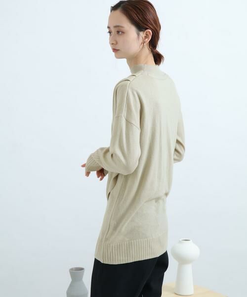 SENSE OF PLACE by URBAN RESEARCH / センスオブプレイス バイ アーバンリサーチ ニット・セーター | リブハイネックカシュクールトップ | 詳細2