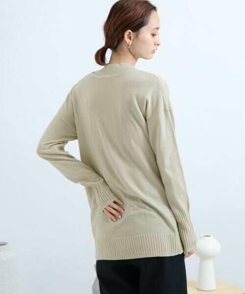 SENSE OF PLACE by URBAN RESEARCH / センスオブプレイス バイ アーバンリサーチ ニット・セーター | リブハイネックカシュクールトップ | 詳細3