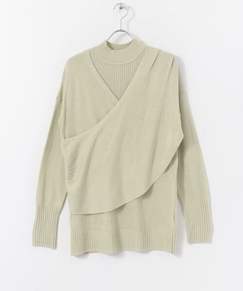 SENSE OF PLACE by URBAN RESEARCH / センスオブプレイス バイ アーバンリサーチ ニット・セーター | リブハイネックカシュクールトップ | 詳細7