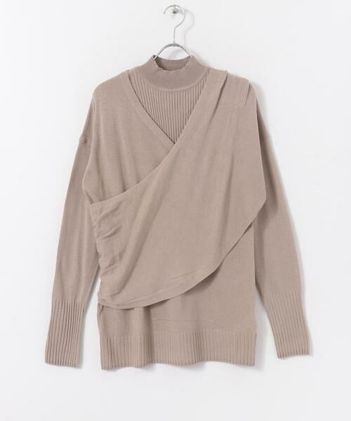 SENSE OF PLACE by URBAN RESEARCH / センスオブプレイス バイ アーバンリサーチ ニット・セーター | リブハイネックカシュクールトップ | 詳細15