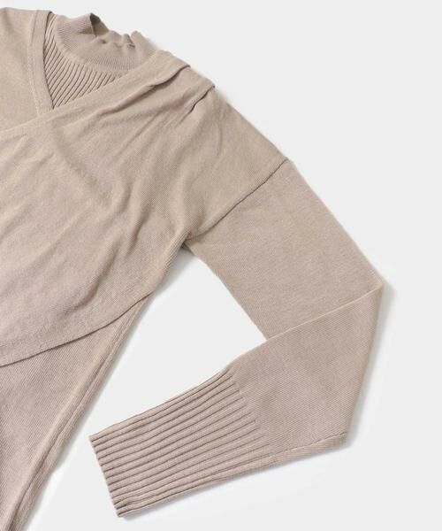 SENSE OF PLACE by URBAN RESEARCH / センスオブプレイス バイ アーバンリサーチ ニット・セーター | リブハイネックカシュクールトップ | 詳細17