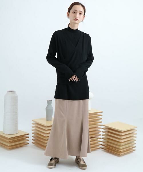 SENSE OF PLACE by URBAN RESEARCH / センスオブプレイス バイ アーバンリサーチ ニット・セーター | リブハイネックカシュクールトップ | 詳細23