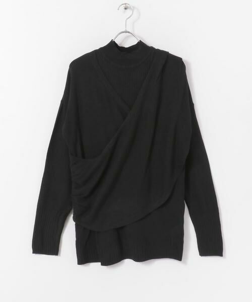 SENSE OF PLACE by URBAN RESEARCH / センスオブプレイス バイ アーバンリサーチ ニット・セーター | リブハイネックカシュクールトップ | 詳細27