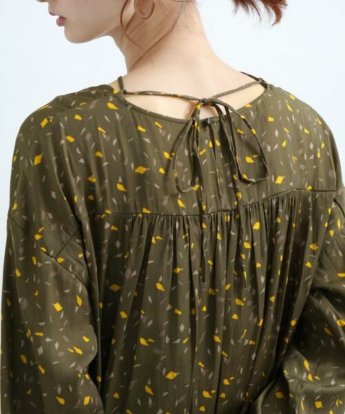 SENSE OF PLACE by URBAN RESEARCH/センスオブプレイス バイ アーバンリサーチ カラーダップルドットプリントシャツ グリーン系その他 FREE