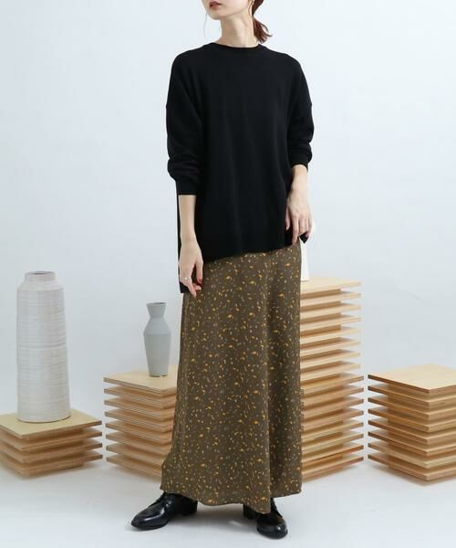 SENSE OF PLACE by URBAN RESEARCH/センスオブプレイス バイ アーバンリサーチ カラーダップルドットプリントスカート グリーン系その他 FREE