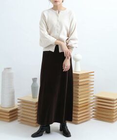 SENSE OF PLACE by URBAN RESEARCH / センスオブプレイス バイ アーバンリサーチ スカート | ロングスリットベロアナロースカート