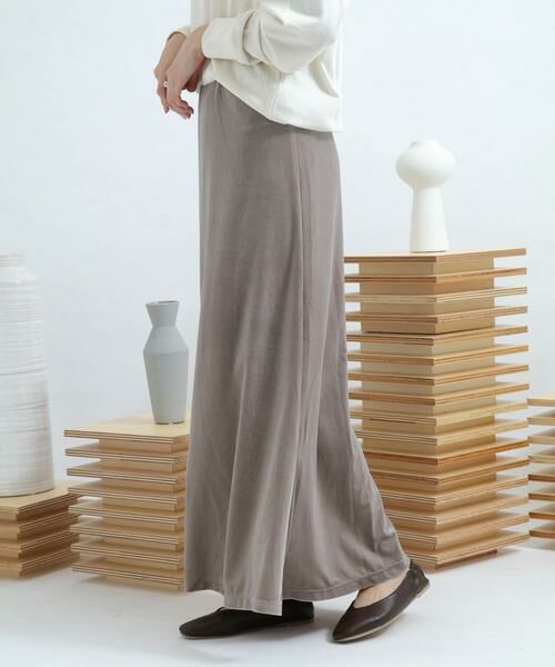 SENSE OF PLACE by URBAN RESEARCH / センスオブプレイス バイ アーバンリサーチ スカート | ロングスリットベロアナロースカート | 詳細7