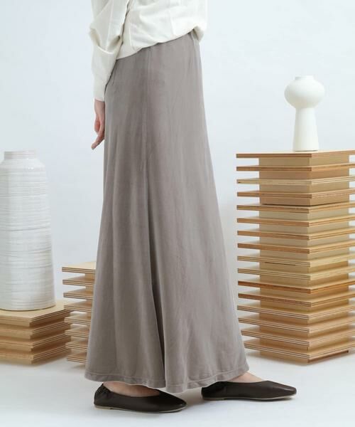 SENSE OF PLACE by URBAN RESEARCH / センスオブプレイス バイ アーバンリサーチ スカート | ロングスリットベロアナロースカート | 詳細8