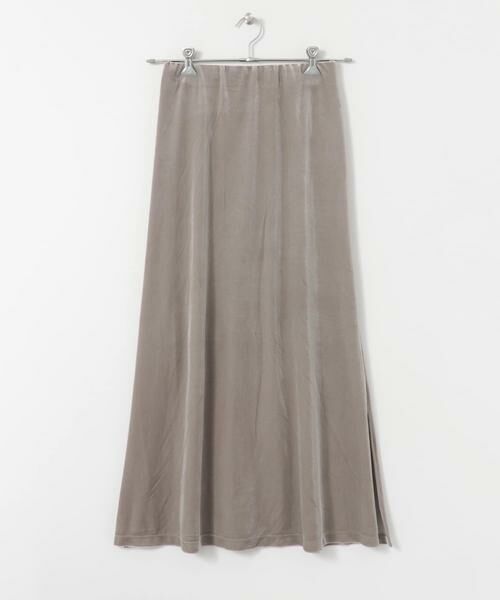 SENSE OF PLACE by URBAN RESEARCH / センスオブプレイス バイ アーバンリサーチ スカート | ロングスリットベロアナロースカート | 詳細10