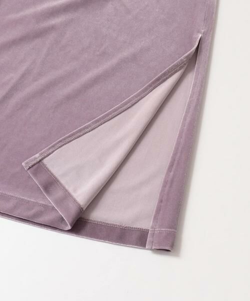 SENSE OF PLACE by URBAN RESEARCH / センスオブプレイス バイ アーバンリサーチ スカート | ロングスリットベロアナロースカート | 詳細17