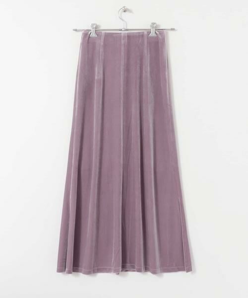 SENSE OF PLACE by URBAN RESEARCH / センスオブプレイス バイ アーバンリサーチ スカート | ロングスリットベロアナロースカート | 詳細19