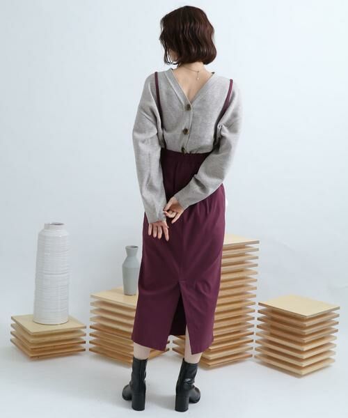 SENSE OF PLACE by URBAN RESEARCH / センスオブプレイス バイ アーバンリサーチ スカート | ストレッチサスツキハイウエストスカート | 詳細4