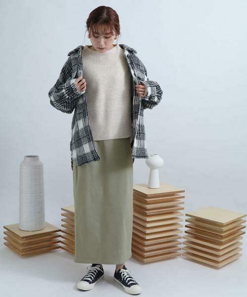 SENSE OF PLACE by URBAN RESEARCH / センスオブプレイス バイ アーバンリサーチ スカート | ストレッチサスツキハイウエストスカート | 詳細12