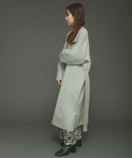 SENSE OF PLACE by URBAN RESEARCH / センスオブプレイス バイ アーバンリサーチ ノーカラージャケット | ウールリバーノーカラーコート | 詳細10
