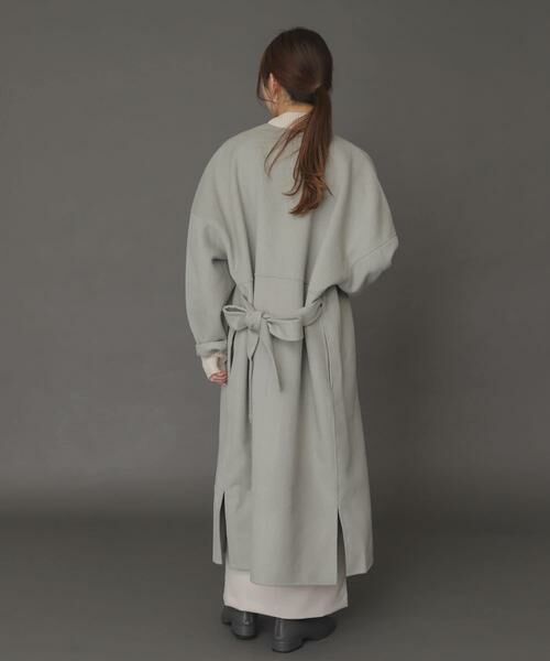 SENSE OF PLACE by URBAN RESEARCH / センスオブプレイス バイ アーバンリサーチ ノーカラージャケット | ウールリバーノーカラーコート | 詳細2