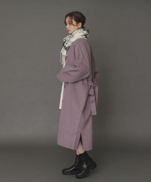 SENSE OF PLACE by URBAN RESEARCH / センスオブプレイス バイ アーバンリサーチ ノーカラージャケット | ウールリバーノーカラーコート | 詳細30