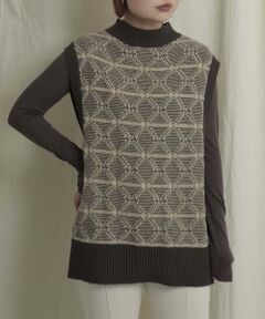 SENSE OF PLACE by URBAN RESEARCH / センスオブプレイス バイ アーバンリサーチ ベスト | バックオープンジャガードベスト