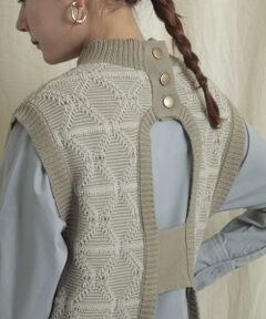 SENSE OF PLACE by URBAN RESEARCH / センスオブプレイス バイ アーバンリサーチ ベスト | バックオープンジャガードベスト