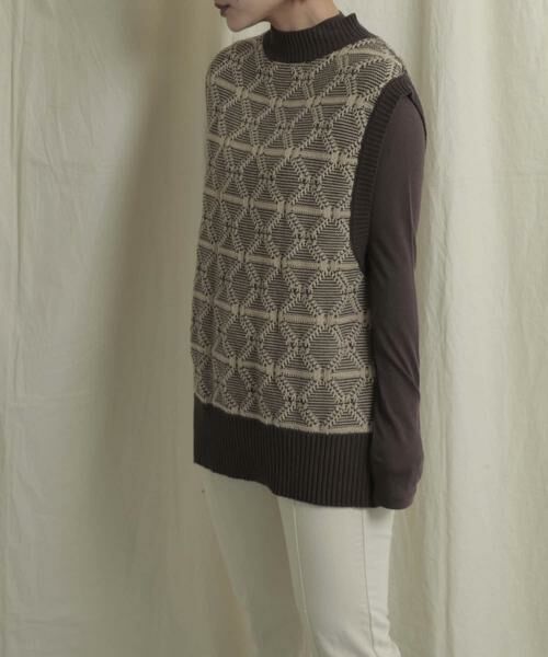 SENSE OF PLACE by URBAN RESEARCH / センスオブプレイス バイ アーバンリサーチ ベスト | バックオープンジャガードベスト | 詳細1