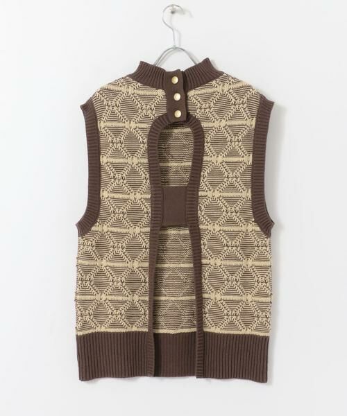 SENSE OF PLACE by URBAN RESEARCH / センスオブプレイス バイ アーバンリサーチ ベスト | バックオープンジャガードベスト | 詳細10