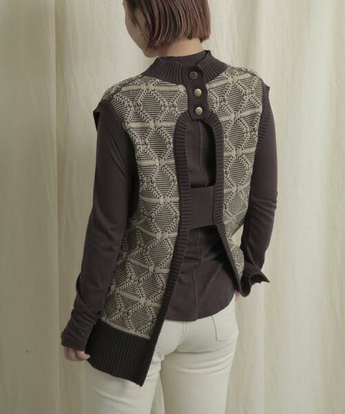 SENSE OF PLACE by URBAN RESEARCH / センスオブプレイス バイ アーバンリサーチ ベスト | バックオープンジャガードベスト | 詳細2