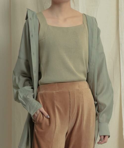 SENSE OF PLACE by URBAN RESEARCH / センスオブプレイス バイ アーバンリサーチ ニット・セーター | バッククロスニットタンクトップ | 詳細2