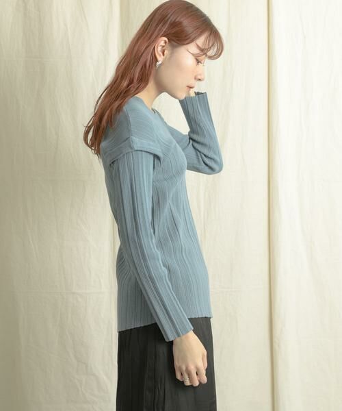 SENSE OF PLACE by URBAN RESEARCH / センスオブプレイス バイ アーバンリサーチ ニット・セーター | パワーショルダーリブセーター | 詳細10