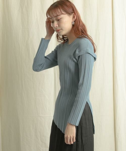 SENSE OF PLACE by URBAN RESEARCH / センスオブプレイス バイ アーバンリサーチ ニット・セーター | パワーショルダーリブセーター | 詳細7